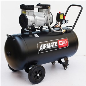 SIP DD 3hp 100ltr Low Noise Oil-Free Compressor