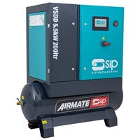 SIP VSDD 5.5kW 10bar 200ltr Screw Compressor