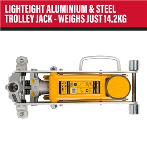 WINNTEC 1.5 Ton Aluminium / Steel Trolley Jack